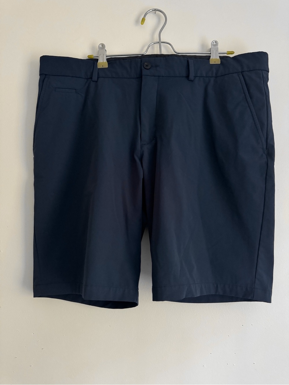 KJUS Men's Navy Ike Flat Front Stretch Performance Golf Shorts, size 56/2XL